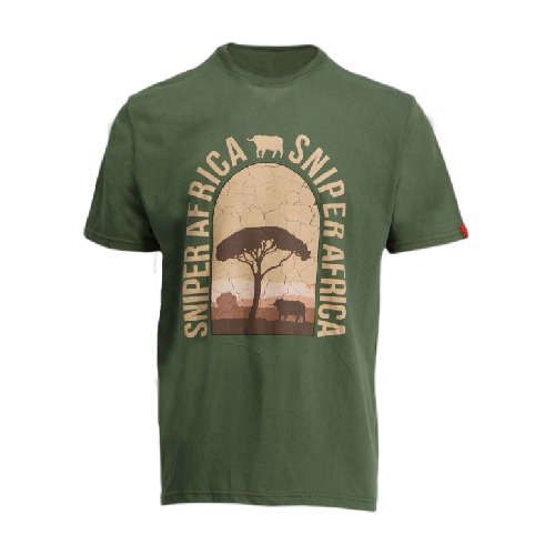 Sniper African Sunset TShirt Olive - S