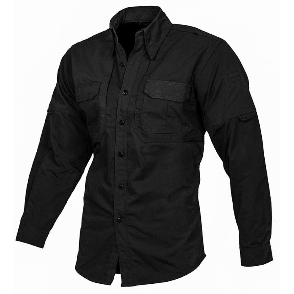 Ripstop Tactical L/S-Sleeve Shirt Black (CB)