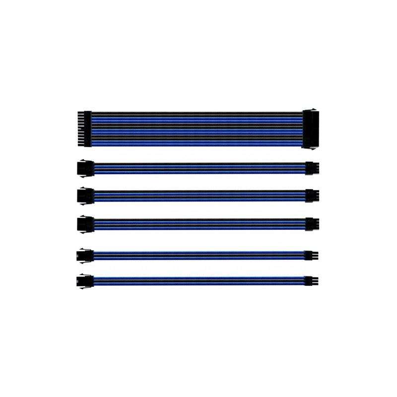 Cooler Master CMA-SEST16BLBK1-GL 30cm Blue Universal Sleeved Extension Cable Kit