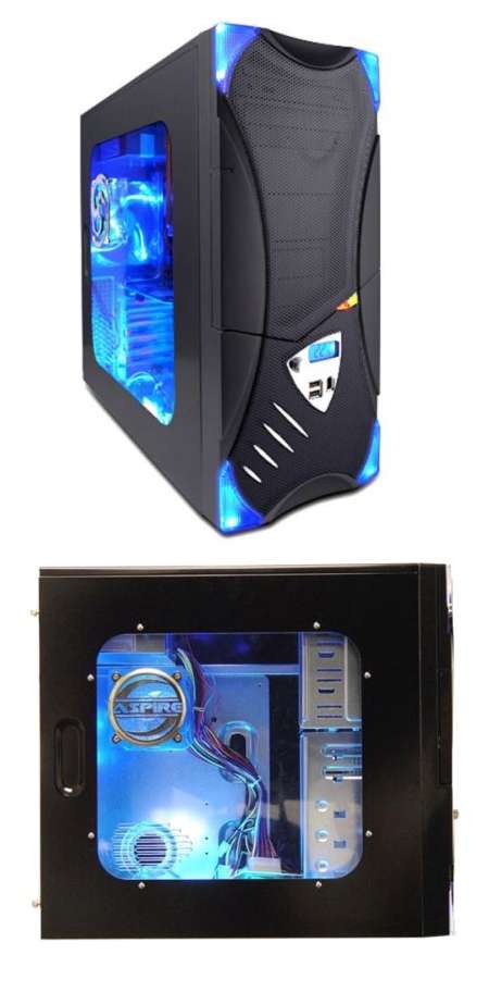 ATX GAMING CASE 2 ( BLACK AND SILVER )