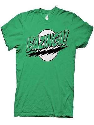 The Big Bang Theory Bazinga! Green T-Shirt