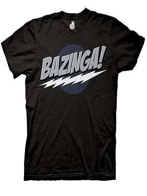 Big Bang Theory Bazinga! Black T-Shirt