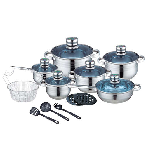 Royalty Line - 18 Pieces Stainless Steel Cookware Set (READ BEFORE BIDDING)
