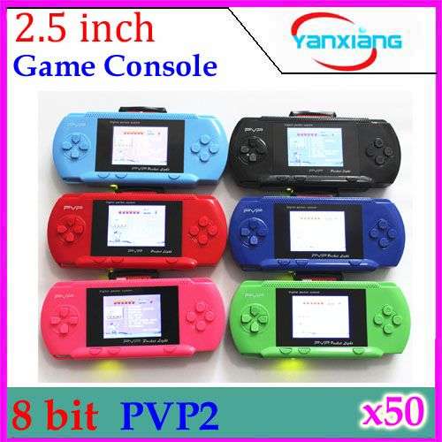 PVP 8 bit game console handheld game player