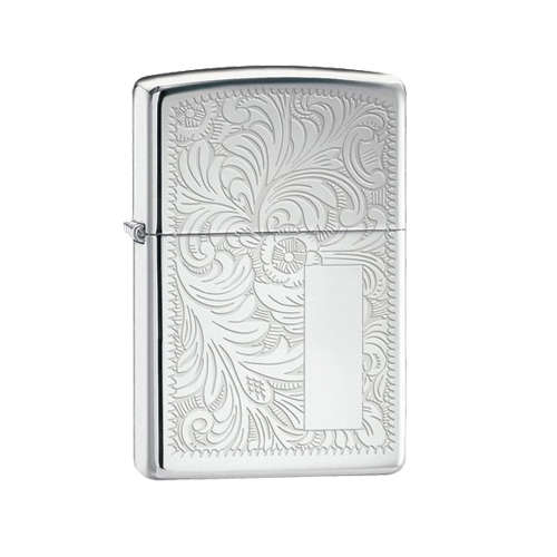 Zippo Lighter: H.P. chrome Venetian