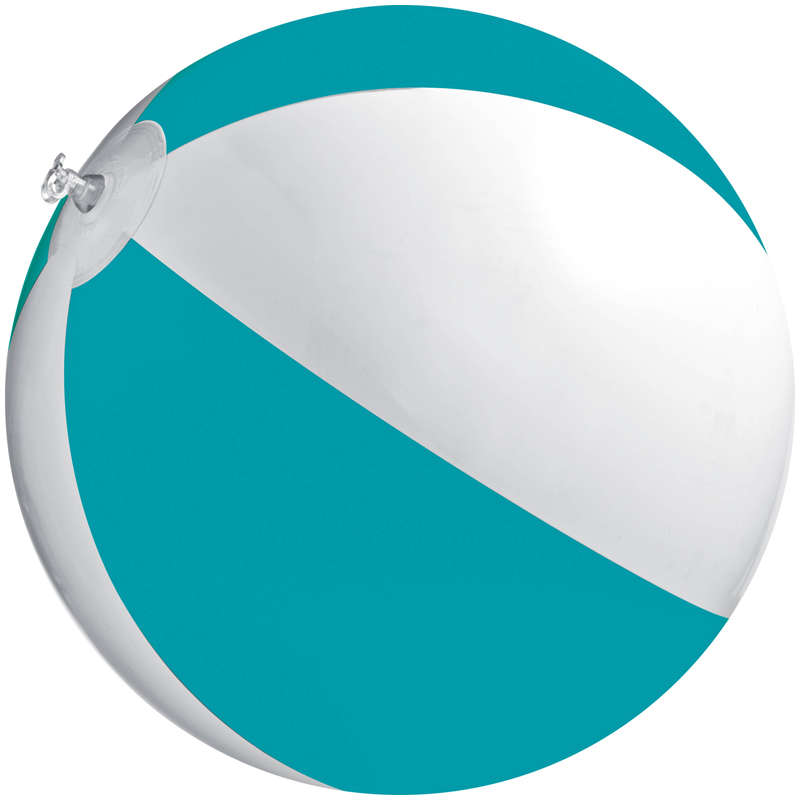 Bicoloured beach ball - cyan (51051)