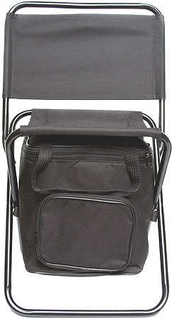 Camping Chair and Cooler Bag - black (P827B)