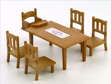 Sylvanian Toys: Dining Table Set