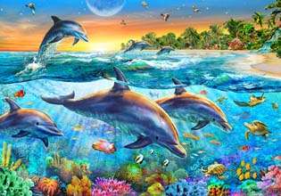 Dolphin Bay (200pc Puzzle)