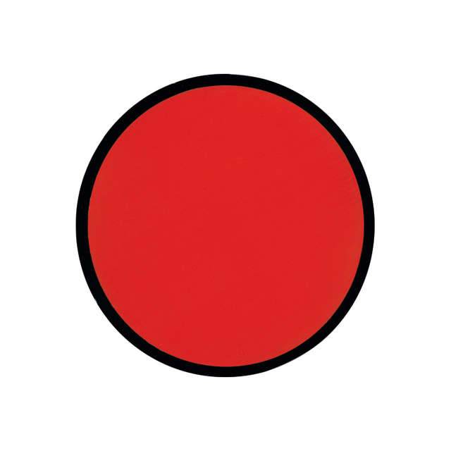 Fold-up frisbee with matching pouch - red (58379)