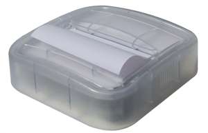 Frosted memo dispenser