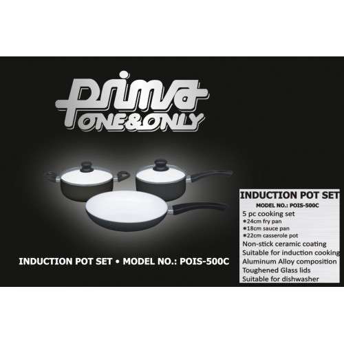 Prima One&Only 5 Pce Induction Pot Set (POIS-500c)