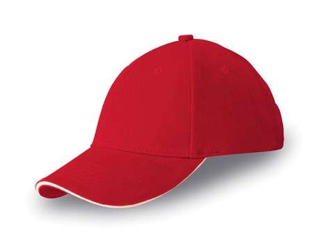 Slazenger 6 Panel Sandwich Cap - red (Cap-808)