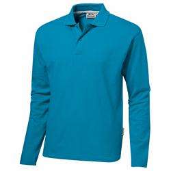 Slazenger long sleeve golf shirt - Men's - light blue (SLAZ-3200)