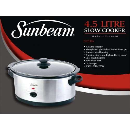 Sunbeam 4.5L Slow Cooker (SSC-450)