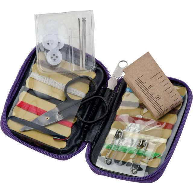 Travel size sewing kit - purple (78950)