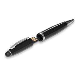 Treble stylus memory stick pen - black - 8GB (USB-4637)