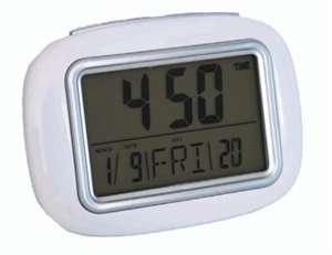 Digital LCD alarm clock with calendar,thermometer & luminous light
