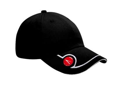 Eagle cap - with removable golf marker - black/white