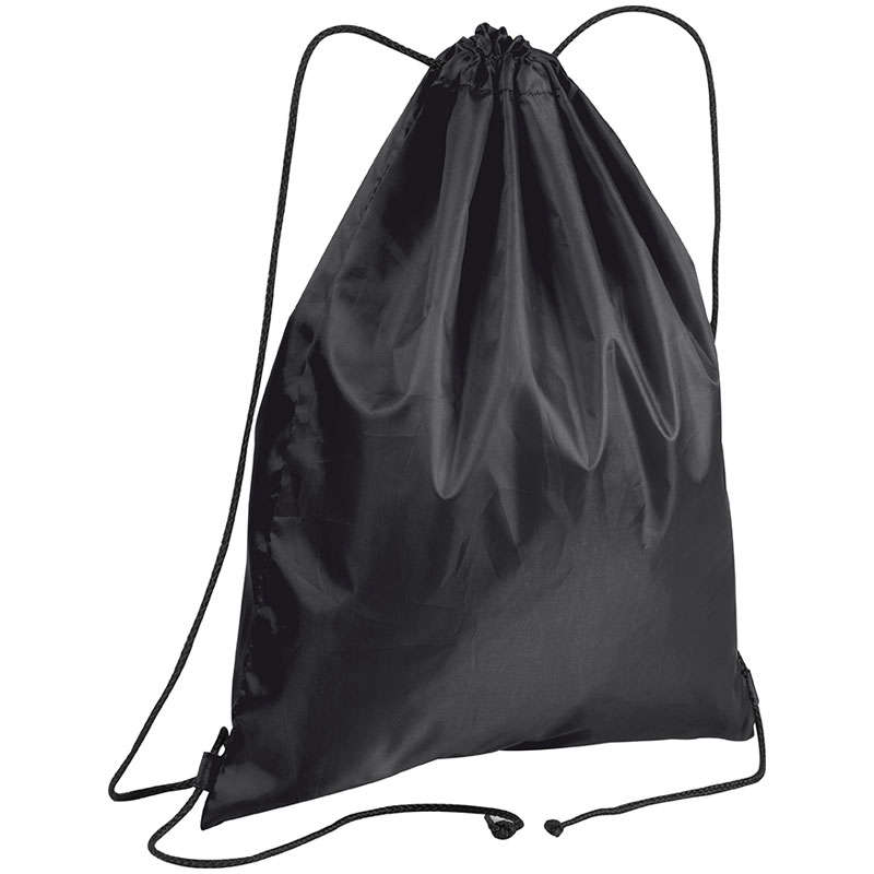 Polyester drawstring bag - black (68515)