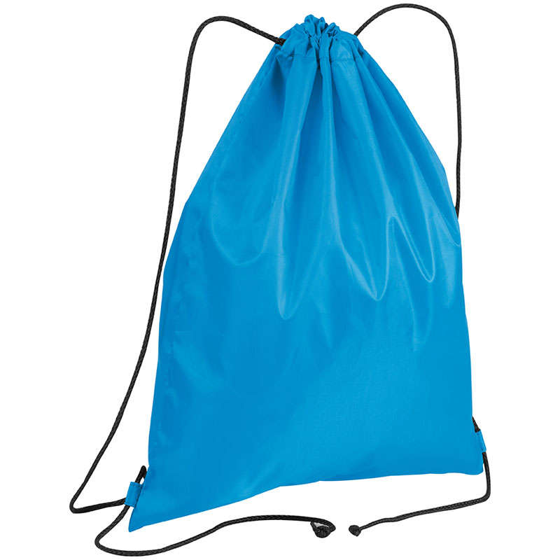 Polyester drawstring bag - light blue (68515)