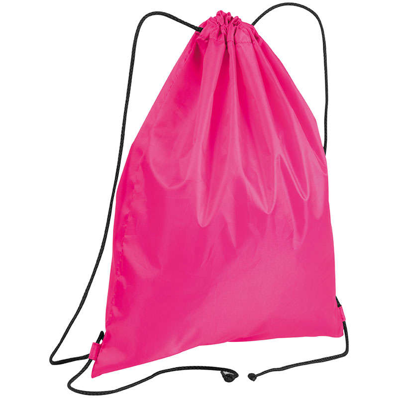 Polyester drawstring bag - pink (68515)