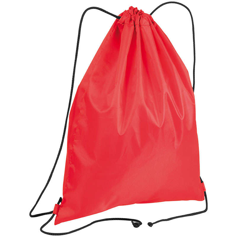 Polyester drawstring bag - red (68515)