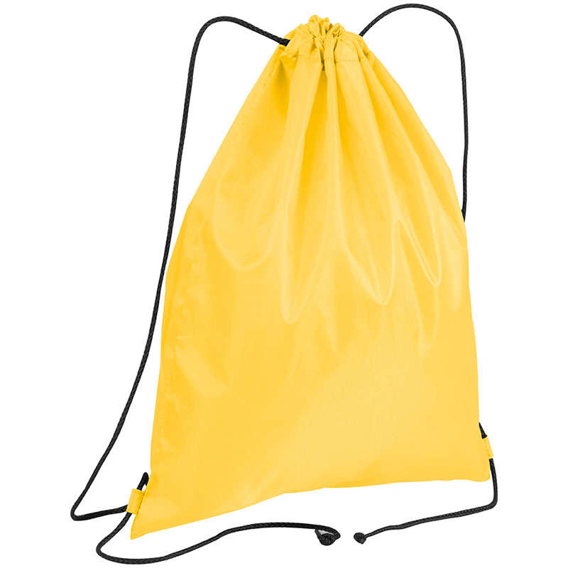 Polyester drawstring bag - yellow (68515)