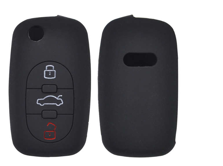 Audi 3-Button Silicone Key Fob Cover (Old Spec 8L)