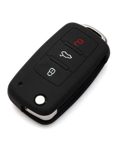 VW 3 Button Key Cover - Old Spec - Black