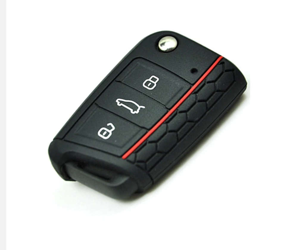 VW 3 Button Key Cover - New Spec - Black