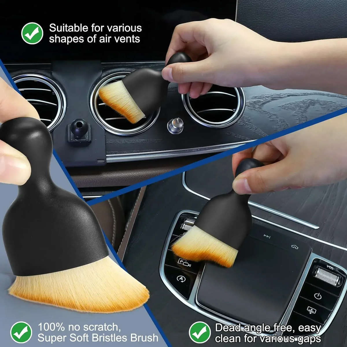 Audi & VW Detailing Brush Set  6-Piece Interior & Exterior Kit
