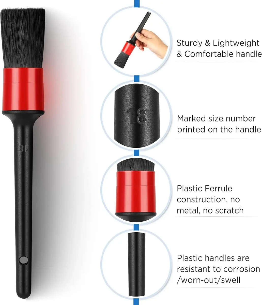 Audi & VW Detailing Brush Set  6-Piece Interior & Exterior Kit