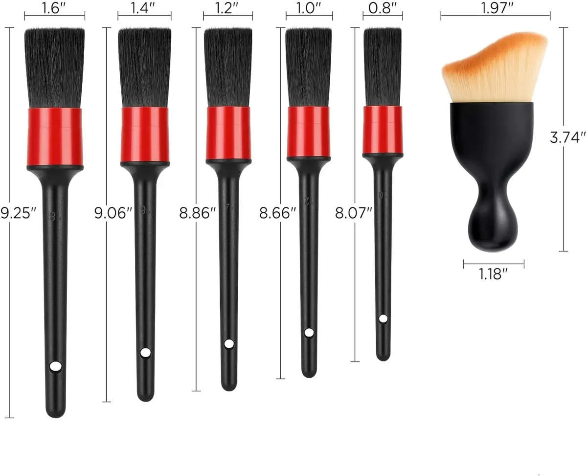 Audi & VW Detailing Brush Set  6-Piece Interior & Exterior Kit