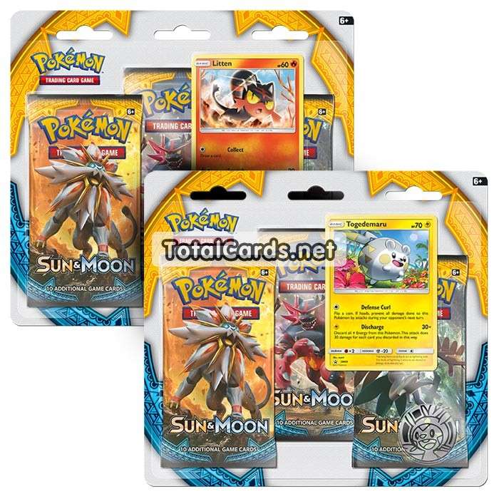 Pokemon: Sun & Moon 3pk Blister Pack