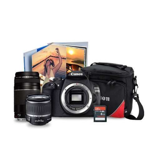 Canon 1200D 18MP DSLR Twin Lens Photobook Bundle - Canon
