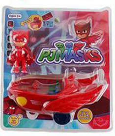 PJ Mask Figurines and Vehicle - Owlette