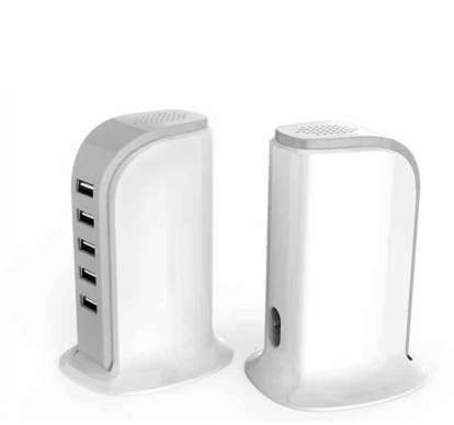 5 Port Universal USB AC Multi Charger 4A USB Hub (20W) - White