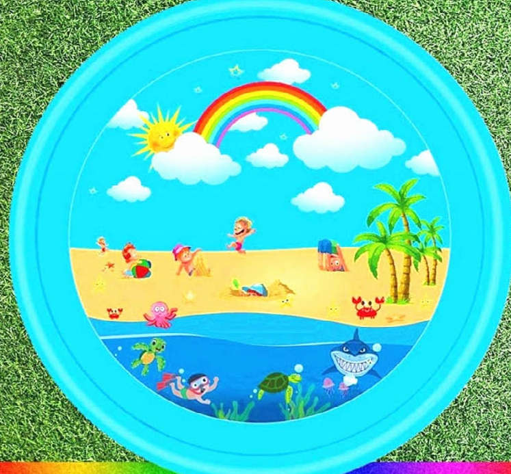 Kids Splash Pad - sprays in multiple directions / 170cm / Beach
