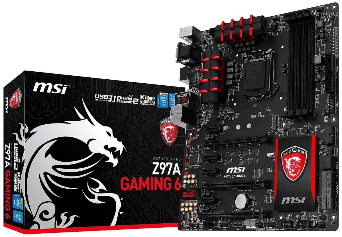 MSI Computer ATX DDR3 1066 LGA 1150 Z97A GAMING 6 Motherboard