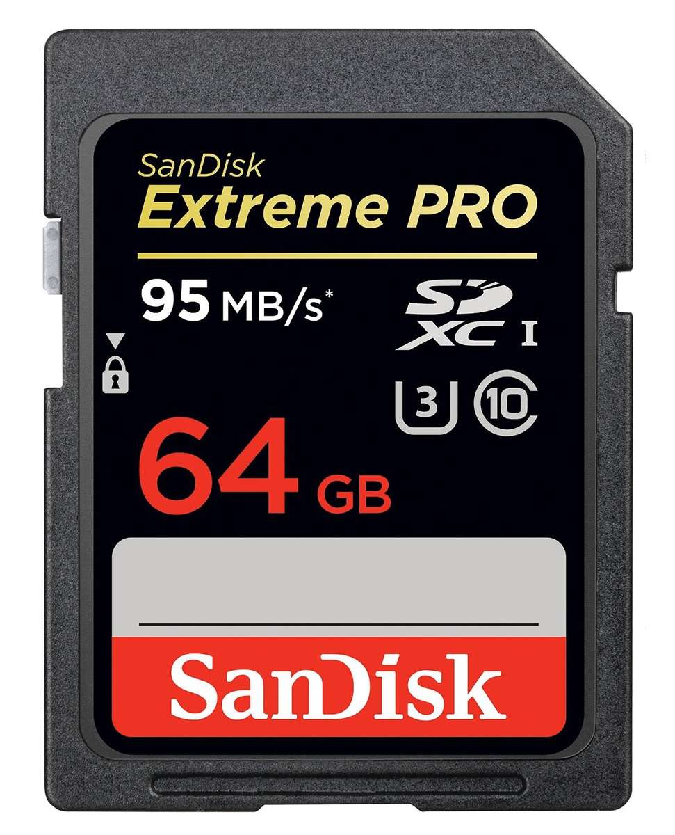 SanDisk 64GB Extreme Pro 95MB/Sec SDXC Card - SanDisk