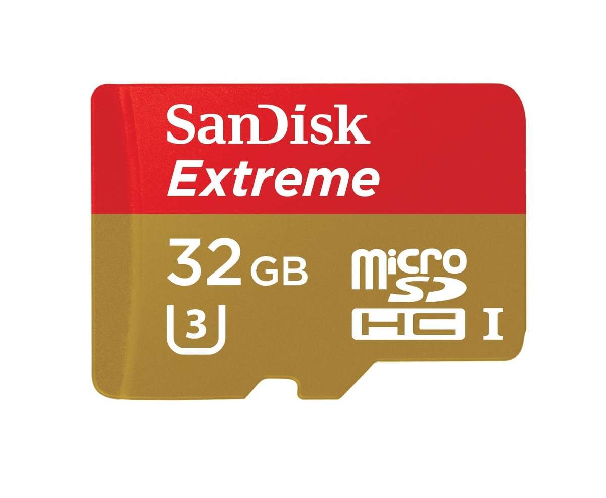 SanDisk Extreme microSDHC 32GB + SD Adapter + Rescue Pro Deluxe 60/ 40MB/s Class 10  UHS-I