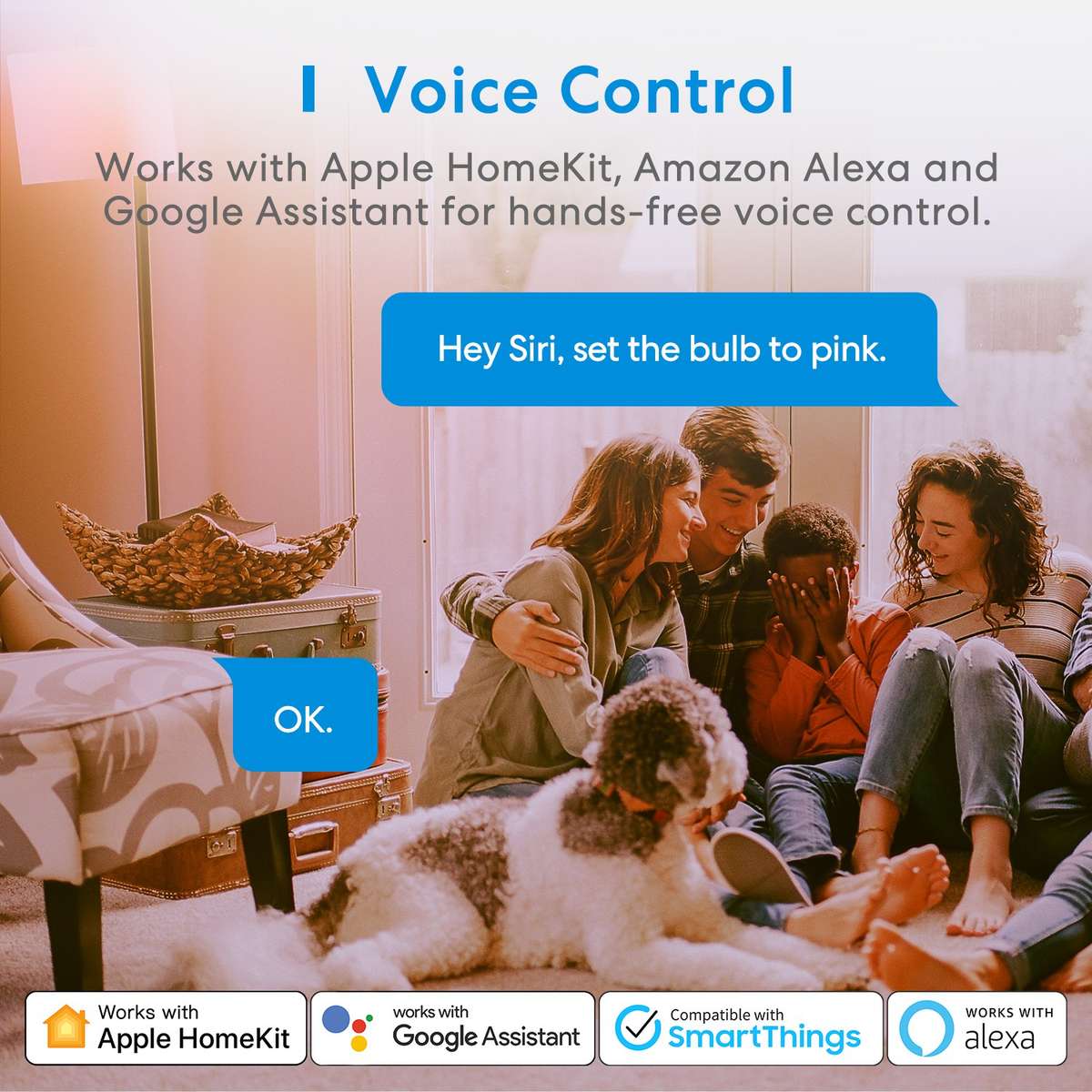 Meross Smart Wi-Fi LED 9W Bulb B22 (Bayonet) - Alexa/Google/Homekit Compatible