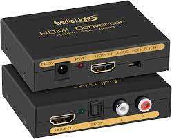 HDMI Audio Extractor Converter - 4K HDMI Input to HDMI / Optical TOSLINK SPDIF and Analog RCA L/R...