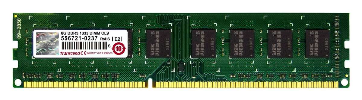 Transcend 8GB DDR3 1333MHz DIMM 8 0 DDR3 1333  RAM