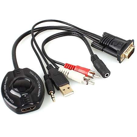 VGA(M)+Audio To HDMI(F) Converter - 30CM - Micropoint