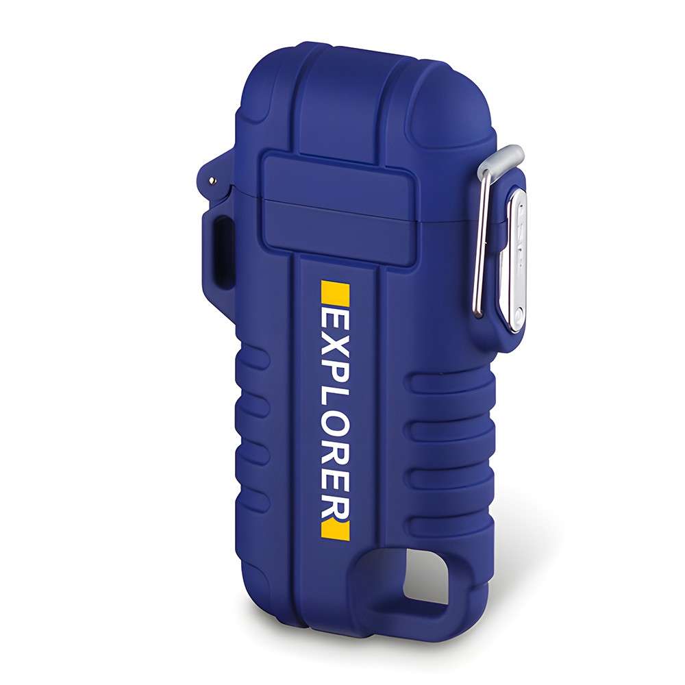 EXPLORER Waterproof Arc Plasma Lighter with Flexible Neck - USB Type-C Charging / 220mAh Orange