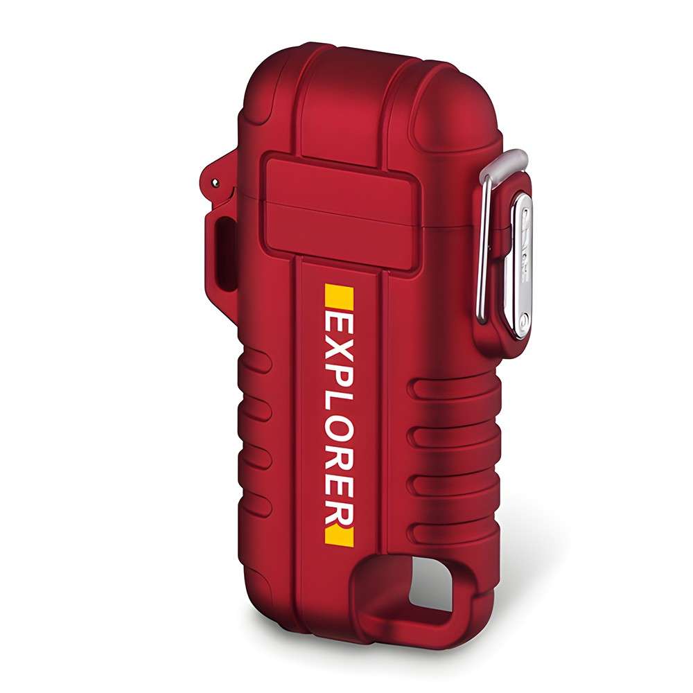 EXPLORER Waterproof Arc Plasma Lighter with Flexible Neck - USB Type-C Charging / 220mAh Orange