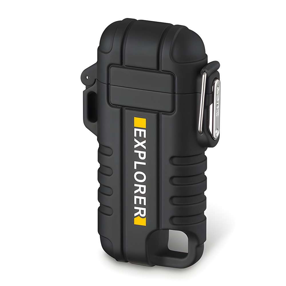 EXPLORER Waterproof Arc Plasma Lighter with Flexible Neck - USB Type-C Charging / 220mAh Orange