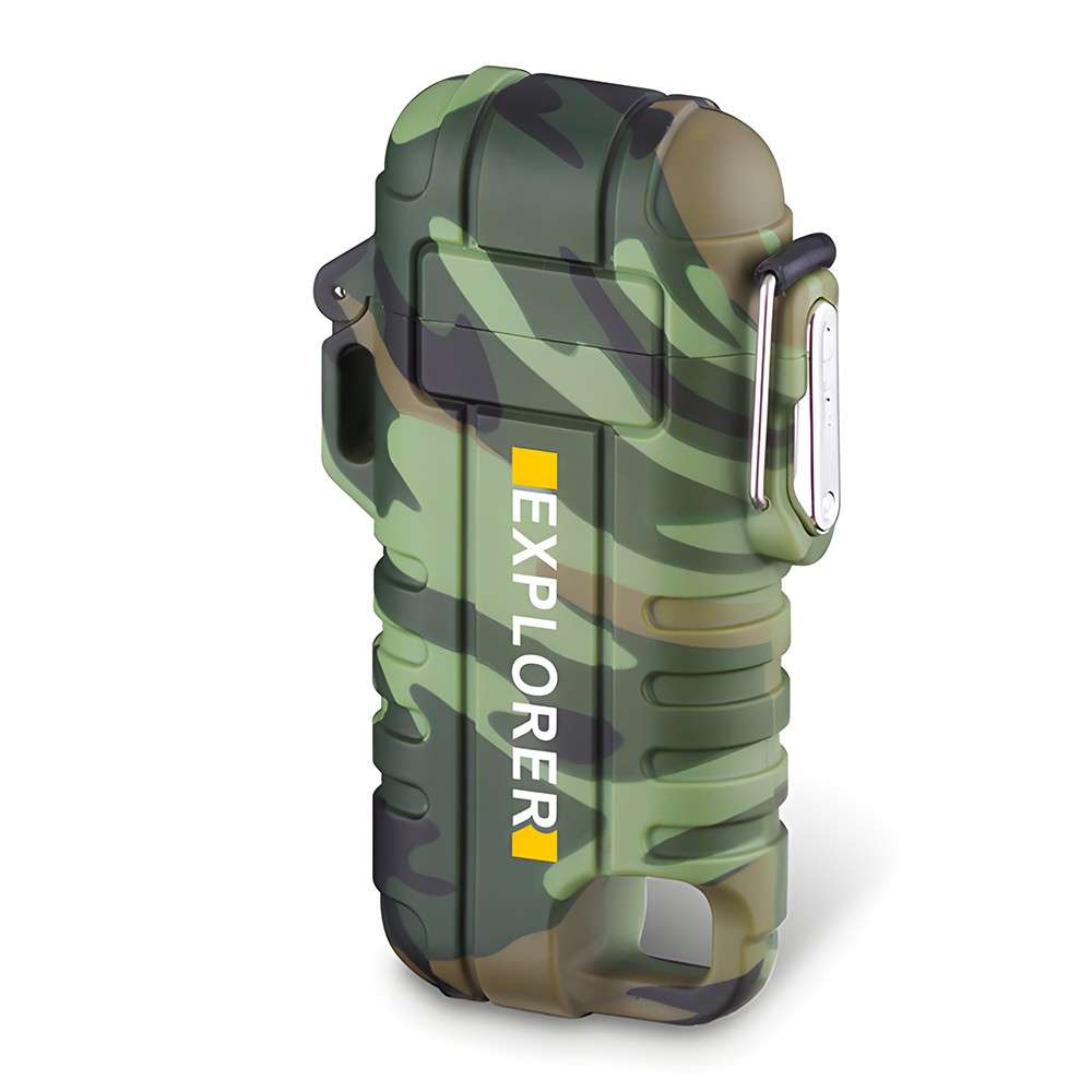 EXPLORER Waterproof Arc Plasma Lighter with Flexible Neck - USB Type-C Charging / 220mAh Orange